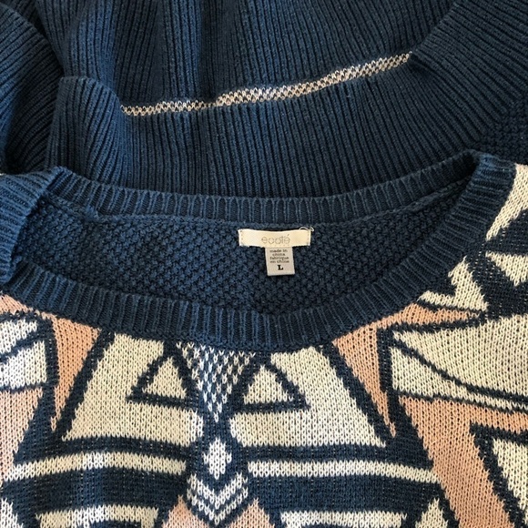 Urban Outfitters Ecote Aztec Tribal print Cotton blend crew neck sweater - Picture 5 of 6